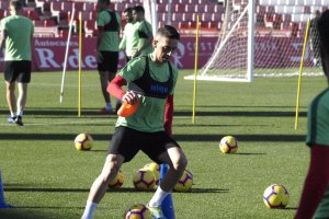 David Rocha entrenando en el Mediterráneo.
