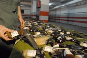Armas subastadas en la Comandancia de Almería.