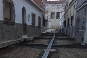 Desarrollo de una de las obras con fondos del PFEA efectuadas en la provincia.