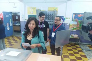 La candidata Raquel Martínez