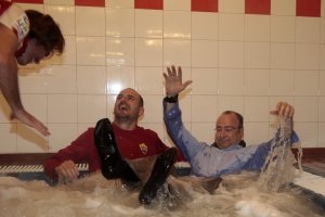 Luis Rogelio fue el alcalde del último ascenso a Primera División.