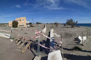 Panorámica de la zona sobre la que se estaba trabajando