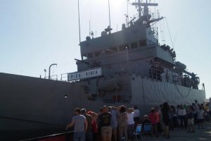 El patrullero de altura Vigía, en otra visita a Almería.