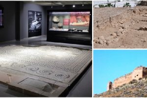 Imágenes de los tres elementos patrimoniales del Poniente almeriense.