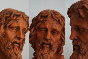 Busto realizado por Jesús Latorre como boceto para Nuestro Padre Jesús de la Clemencia.