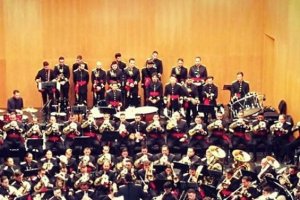 La banda del Paso y la Esperanza, en Almería.