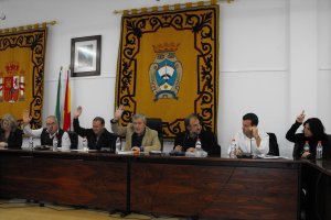 El exalcalde Cristobal Fernández, durante un pleno celebrado en 2009, cuando aún era alcalde.