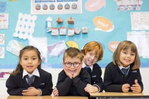 Alumnos del colegio británico.