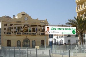 Pancarta virtual difundida en las redes sociales por \'Garrucha para la gente\'