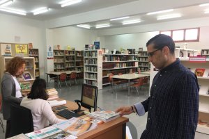 Alberto clemente Visita del concejal de Hacienda.