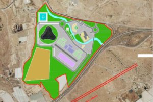 Proyección de la Ciudad del Cine en el término municipal de Níjar.