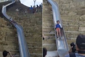 El tobogán de la polémica, cerrado.