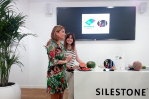 Isabel Jiménez, esta mañana en la sede de Almería 2019.