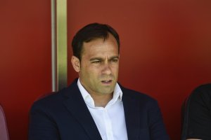 Fran Fernández en el partido contra el Elche.