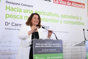 Carmen Crespo durante su intervención.