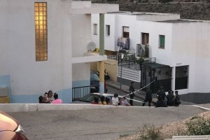 Agentes de la Guardia Civil en la zona del tiroteo.