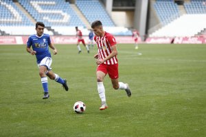 Sergio en el partido ante el Melilla.