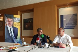 Desayuno distendido con el candidato a Rector, Carmelo Rodríguez