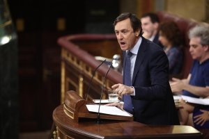 Rafael Hernando durante su etapa de Portavoz del Grupo Popular en el Congreso.