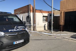 Dispositivo policial en el lugar del crimen