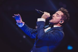 David Bisbal, durante un concierto.