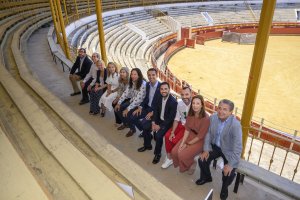 Presentación del programa, ayer en la Plaza de Toros de Almería.