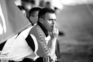 Salmerón dirigiendo al primer Almería unión.