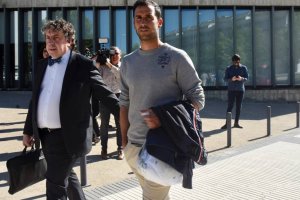 Íñigo López tras ser puesto en libertad este jueves.