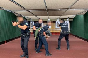 Agentes de la Policía Local, durante el curso.