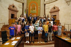 Delegación almeriense del Miguel Zubeldia de Serón en el Parlamento andaluz.