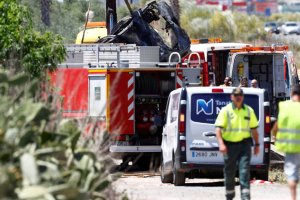 El lugar del siniestro.