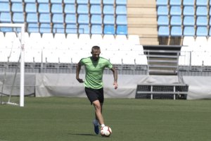 Savejich en el entrenamiento de este miércoles.