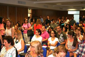 Alumnos de los cursos de verano de la UAL en Purchena del año pasado.