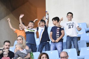 Jóvenes aficionados.