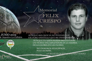 Cartel del memorial Félix Crespo.