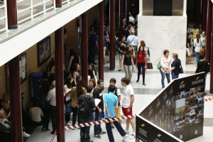 Estudiantes en la Universidad de Almería.