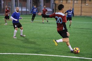 Partido de la Liga de Adultos en el Anexo de Santo Domingo.