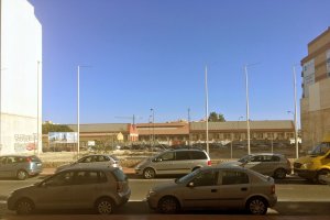 Solar de la Sareb situado en la Avenida de Montserrat, 48, donde el Banco Malo tiene previsto construir  117 viviendas.