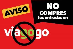 Campaña para advertir sobre Viagogo.