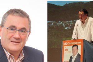 El candidato del PP, Mario Padilla (izquierda) y el de Cs, José Juan Martínez.