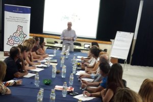 Empresarios durante el taller impartido por Manuel Martínez.