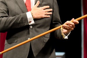 La vara de mando del alcalde de la capital.