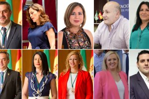 Los 10 diputados propuestos esta tarde por el PSOE.