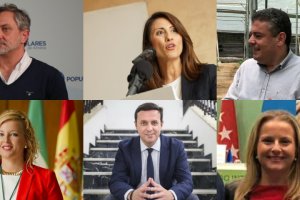 Los cinco diputados y el presidente, Javier A. García.