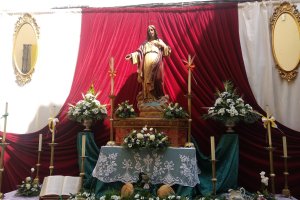 Primer premio para el altar del Carmen de las Huertas, en la calle de las Tiendas.