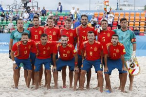 Antonio José (3), y Dona (1), en el partido contra Italia.