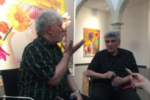 Pedro Almodóvar y Jorge Galindo en el CAF.