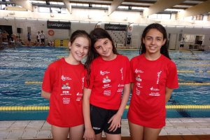 Elsa Rodríguez, Cristiana Butnariu y Sheila Titos, representantes de Almería.