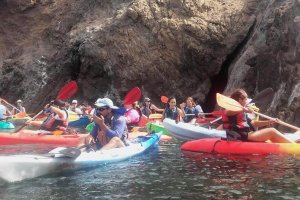 Ruta en kayak por Cabo de Gata.