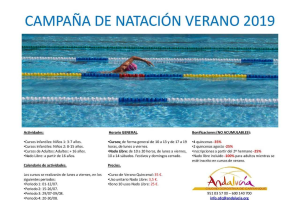 La natación siempre protagonista.